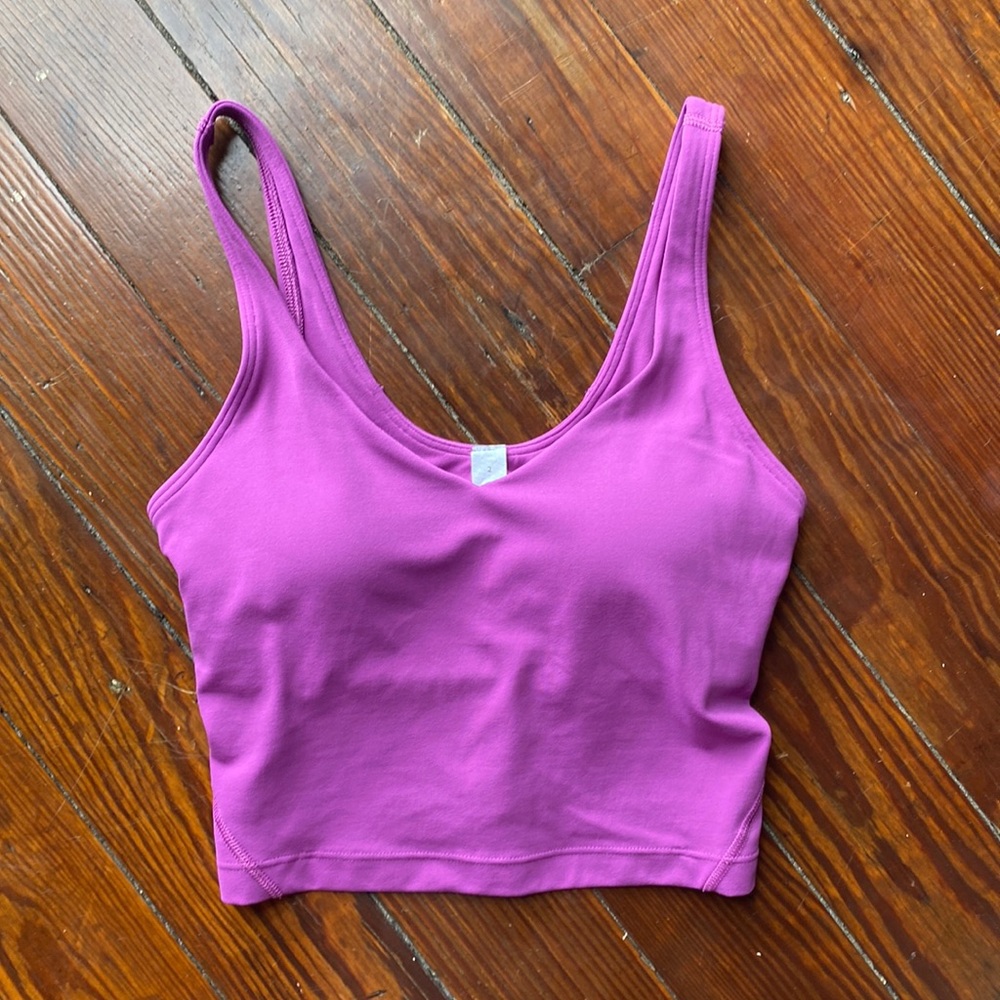 vivid plum align tank size 2 lululemon